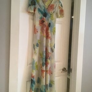 Reversible party dress with scarf